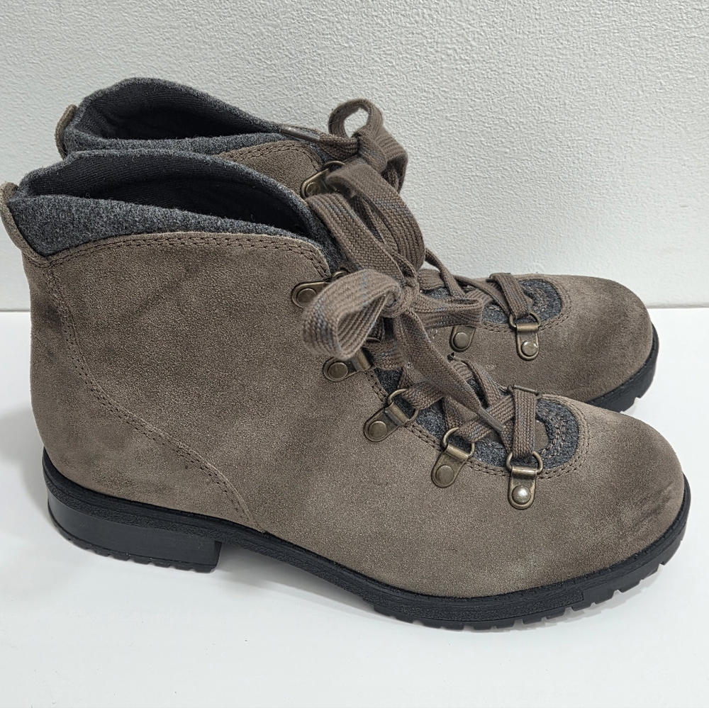 Clarks Women's Faralyn Alpha Blue Grey Suede Lace Up Hiking Boots Size 7 - Picture 5 of 14